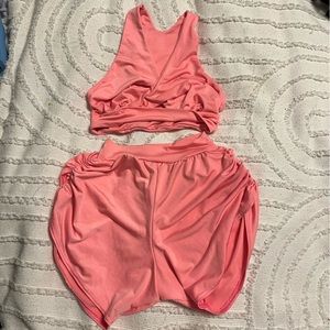 Bluewater dance wear 2 piece outfit. Bottoms are a child small top-child medium